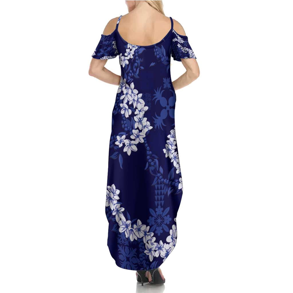 Mokihana Maile and Ilima Leis Family Matching Summer Maxi Dress and Hawaiian Shirt Uliuli Hawaiian Tapa Quilt Pattern - Polynesian Pride