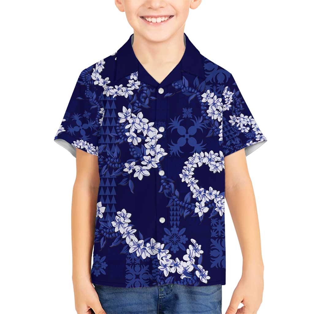 Mokihana Maile and Ilima Leis Family Matching Summer Maxi Dress and Hawaiian Shirt Uliuli Hawaiian Tapa Quilt Pattern - Polynesian Pride