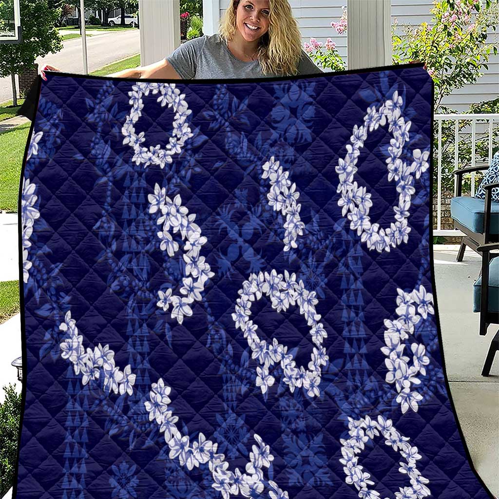 Mokihana Maile and Ilima Leis Quilt Uliuli Hawaiian Tapa Quilt Pattern - Polynesian Pride