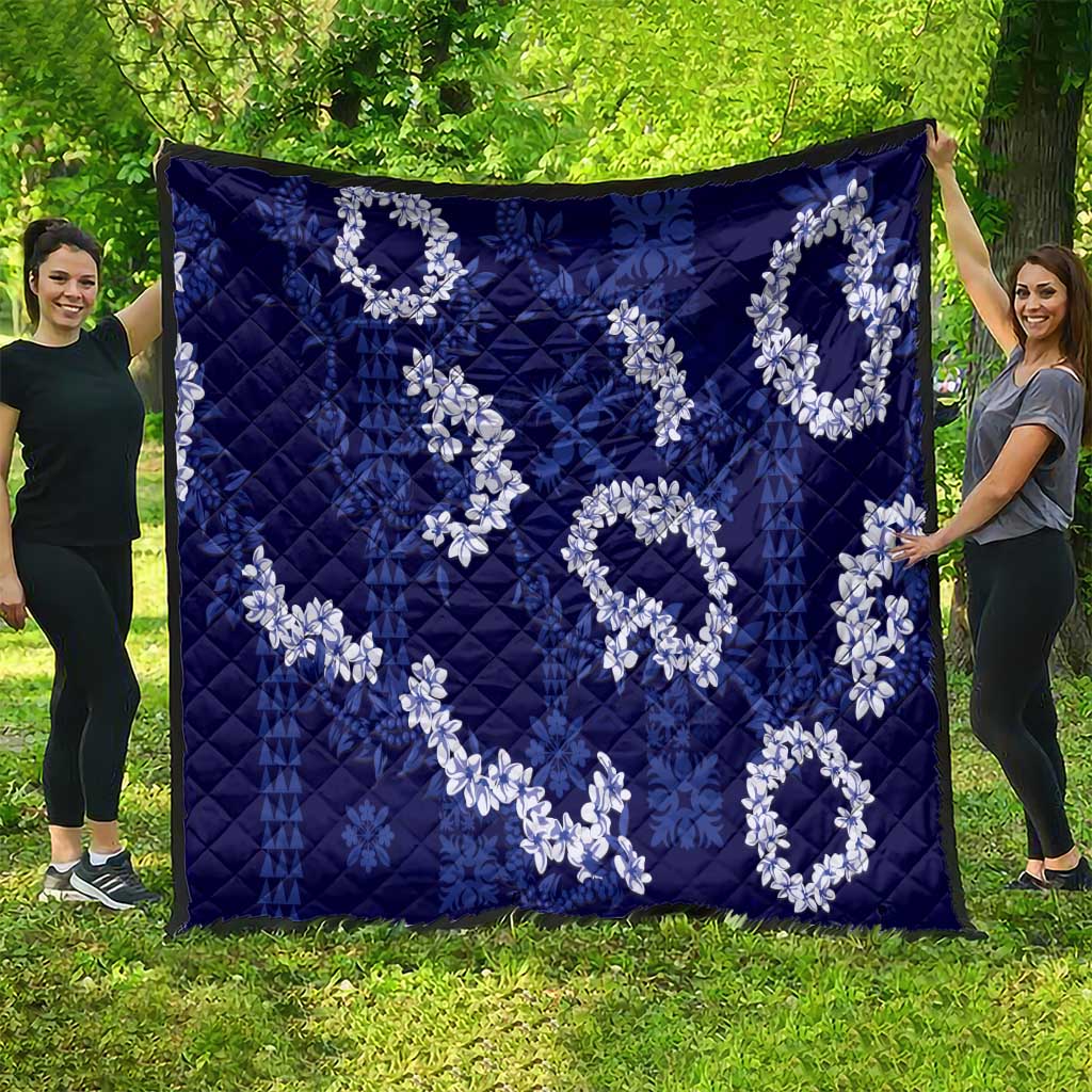 Mokihana Maile and Ilima Leis Quilt Uliuli Hawaiian Tapa Quilt Pattern - Polynesian Pride