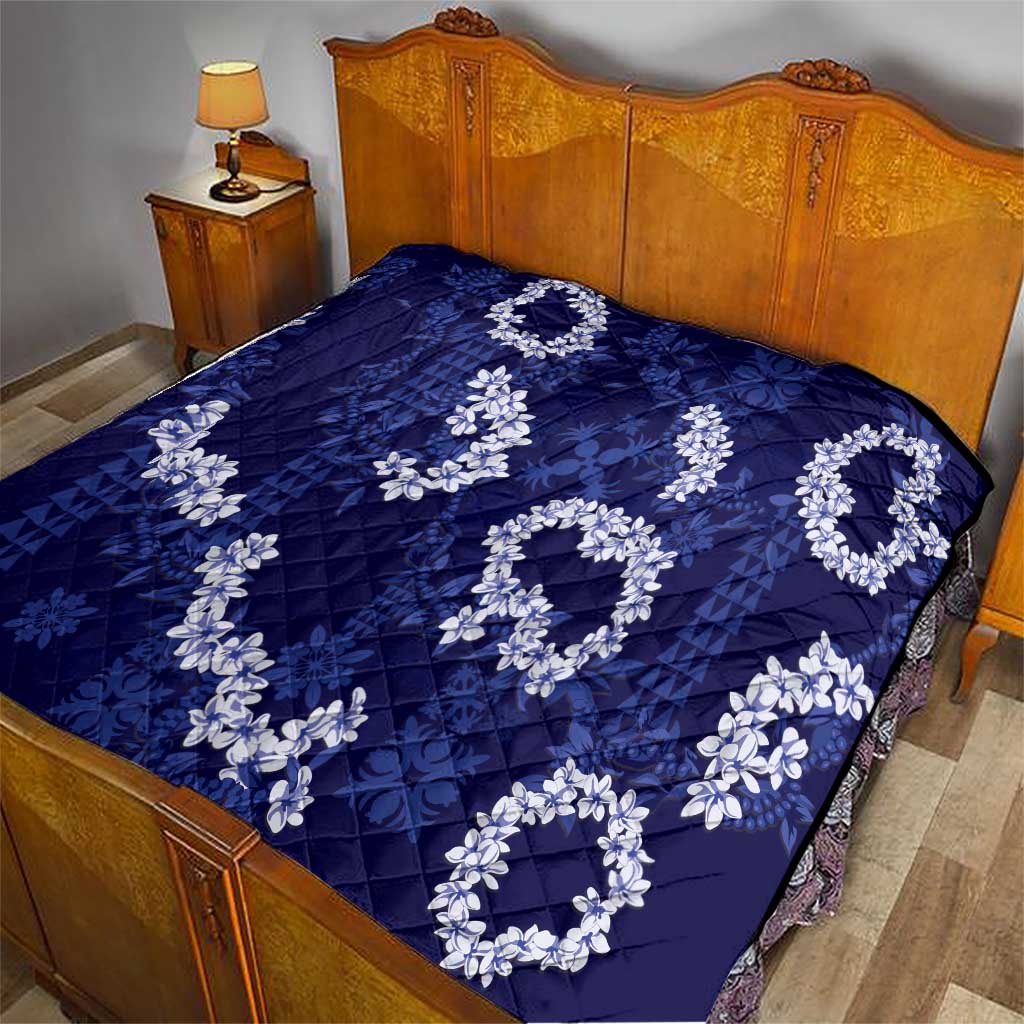 Mokihana Maile and Ilima Leis Quilt Uliuli Hawaiian Tapa Quilt Pattern - Polynesian Pride