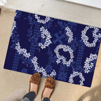 Mokihana Maile and Ilima Leis Rubber Doormat Uliuli Hawaiian Tapa Quilt Pattern - Polynesian Pride