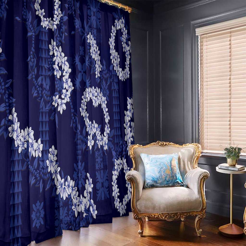 Mokihana Maile and Ilima Leis Window Curtain Uliuli Hawaiian Tapa Quilt Pattern LT9 - Polynesian Pride