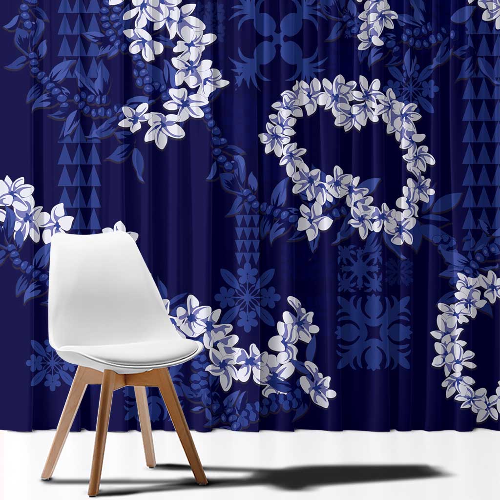 Mokihana Maile and Ilima Leis Window Curtain Uliuli Hawaiian Tapa Quilt Pattern LT9 - Polynesian Pride