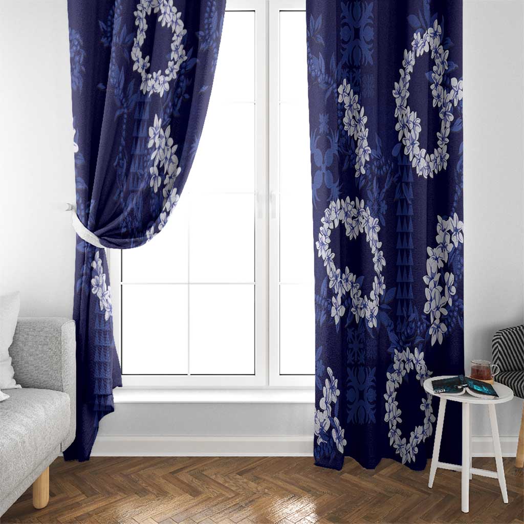 Mokihana Maile and Ilima Leis Window Curtain Uliuli Hawaiian Tapa Quilt Pattern LT9 - Polynesian Pride
