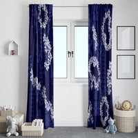Mokihana Maile and Ilima Leis Window Curtain Uliuli Hawaiian Tapa Quilt Pattern LT9 - Polynesian Pride
