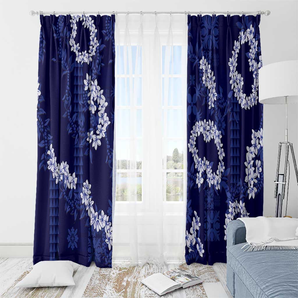 Mokihana Maile and Ilima Leis Window Curtain Uliuli Hawaiian Tapa Quilt Pattern LT9 - Polynesian Pride