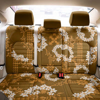 Mokihana Maile and Ilima Leis Back Car Seat Cover Alani Hawaiian Tapa Quilt Pattern - Polynesian Pride