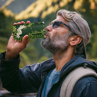 Mokihana Maile and Ilima Leis 4 in 1 Can Cooler Tumbler Omaʻomaʻo Hawaiian Tapa Quilt Pattern - Polynesian Pride