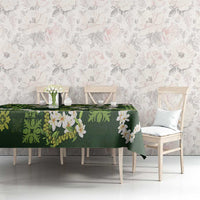 Mokihana Maile and Ilima Leis Tablecloth Omaʻomaʻo Hawaiian Tapa Quilt Pattern LT9 - Polynesian Pride