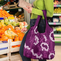 Mokihana Maile and Ilima Leis Grocery Bag Akala Hawaiian Tapa Quilt Pattern LT9 - Polynesian Pride