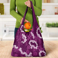 Mokihana Maile and Ilima Leis Grocery Bag Akala Hawaiian Tapa Quilt Pattern LT9 - Polynesian Pride