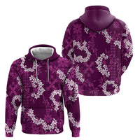 Mokihana Maile and Ilima Leis Hoodie Akala Hawaiian Tapa Quilt Pattern - Polynesian Pride