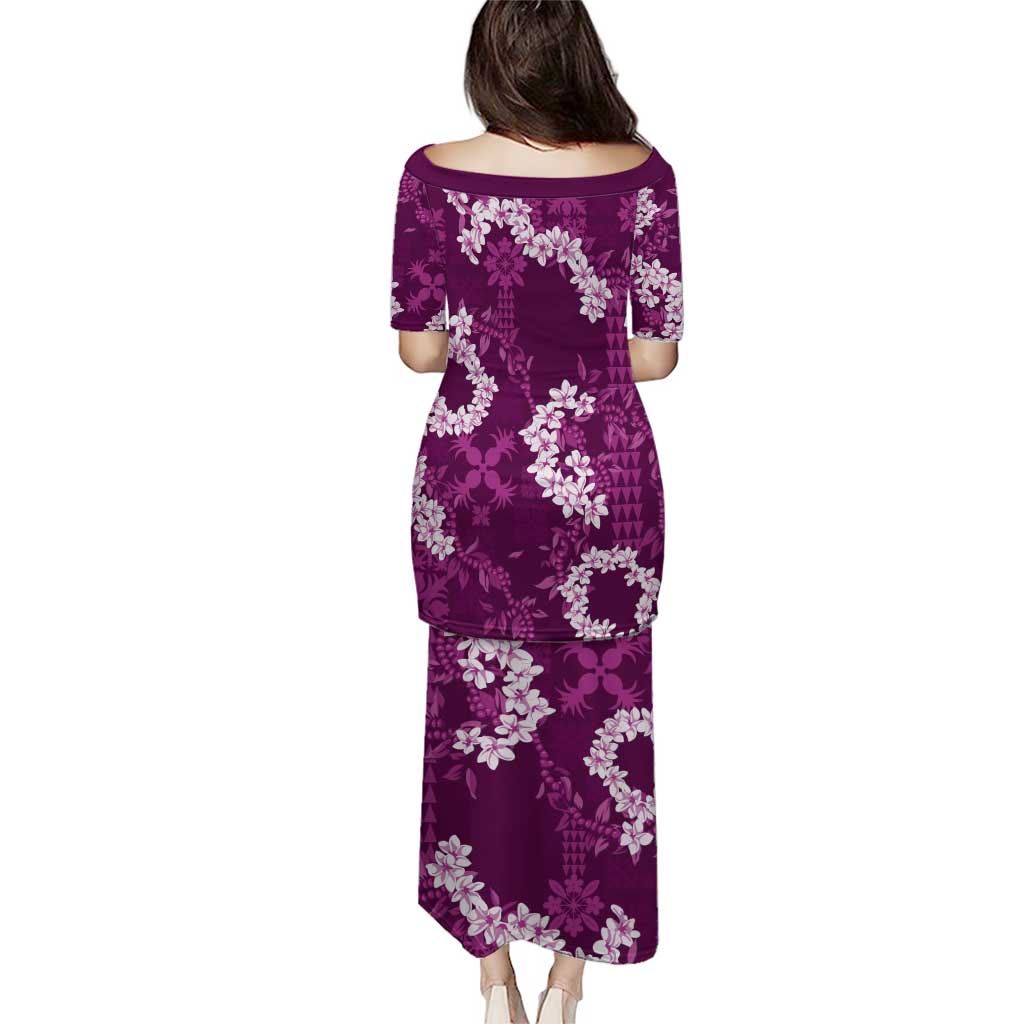 Mokihana Maile and Ilima Leis Puletasi Akala Hawaiian Tapa Quilt Pattern - Polynesian Pride