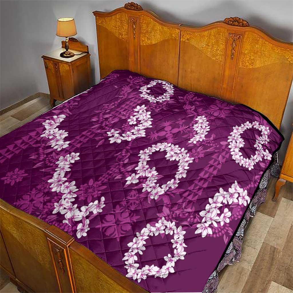 Mokihana Maile and Ilima Leis Quilt Akala Hawaiian Tapa Quilt Pattern - Polynesian Pride