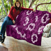 Mokihana Maile and Ilima Leis Quilt Akala Hawaiian Tapa Quilt Pattern - Polynesian Pride