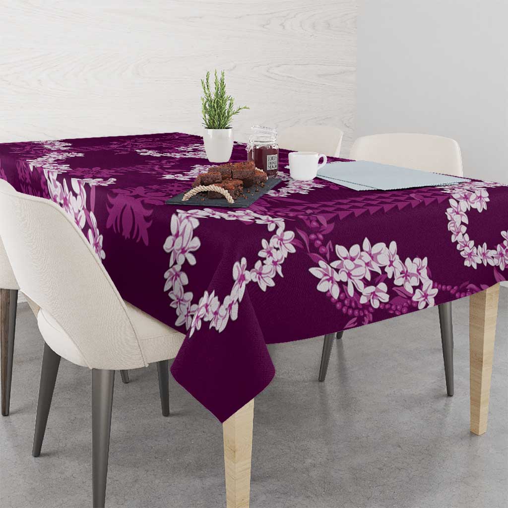 Mokihana Maile and Ilima Leis Tablecloth Akala Hawaiian Tapa Quilt Pattern LT9 - Polynesian Pride