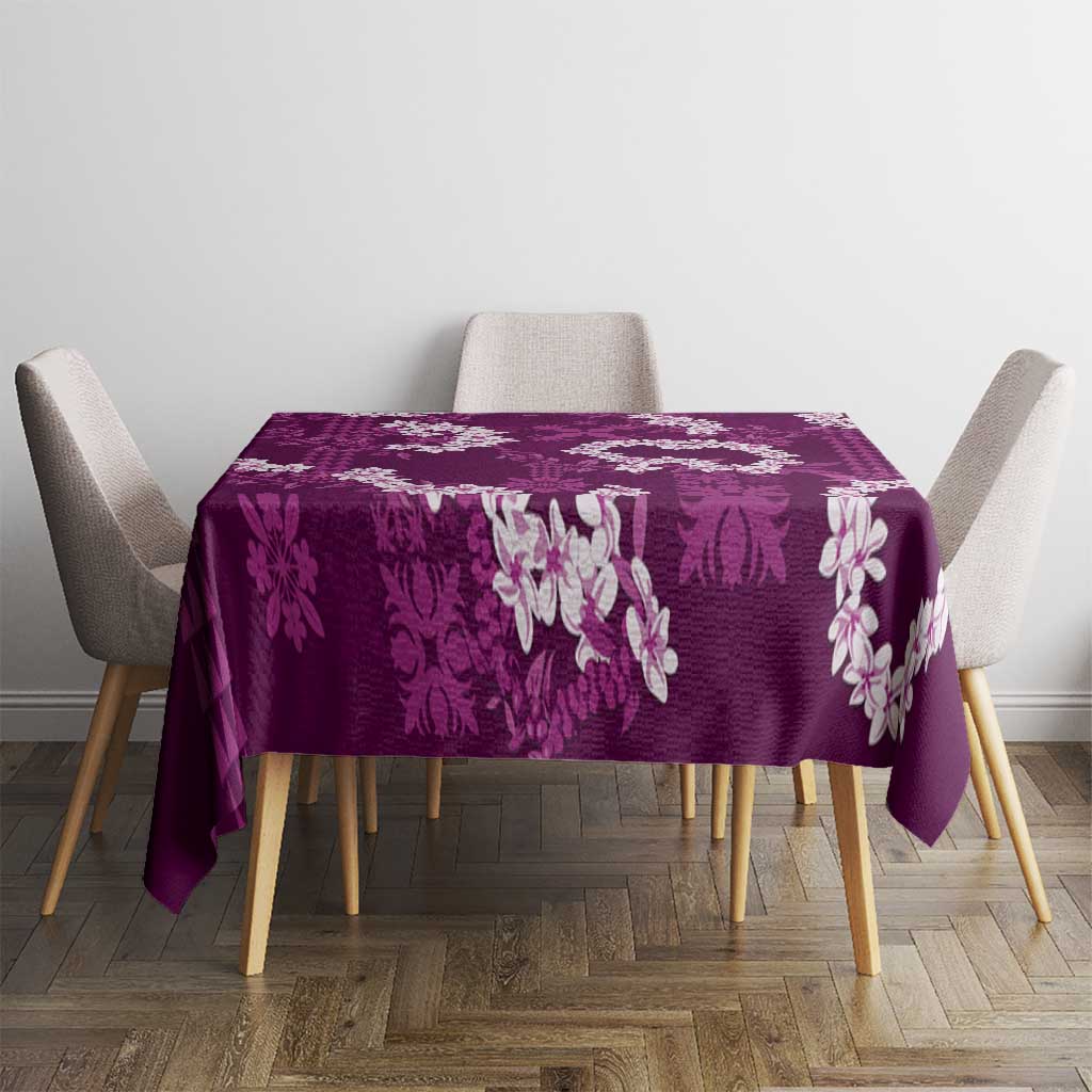 Mokihana Maile and Ilima Leis Tablecloth Akala Hawaiian Tapa Quilt Pattern LT9 - Polynesian Pride