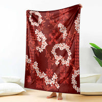 Mokihana Maile and Ilima Leis Blanket Ulaʻula Hawaiian Tapa Quilt Pattern - Polynesian Pride