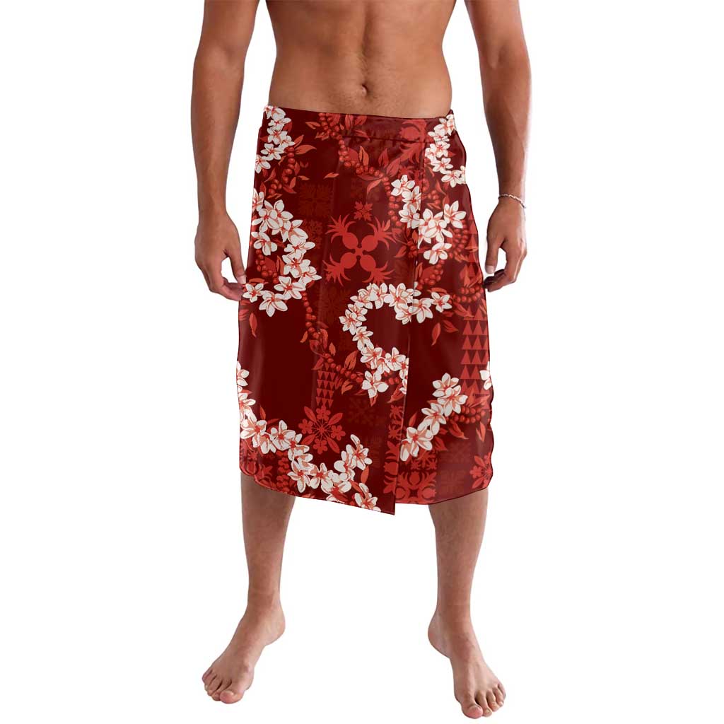 Mokihana Maile and Ilima Leis Lavalava Ulaʻula Hawaiian Tapa Quilt Pattern - Polynesian Pride