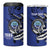 Personalized FSM 1986 Independence Day 4 in 1 Can Cooler Tumbler Polynesian Shark Tattoo Style