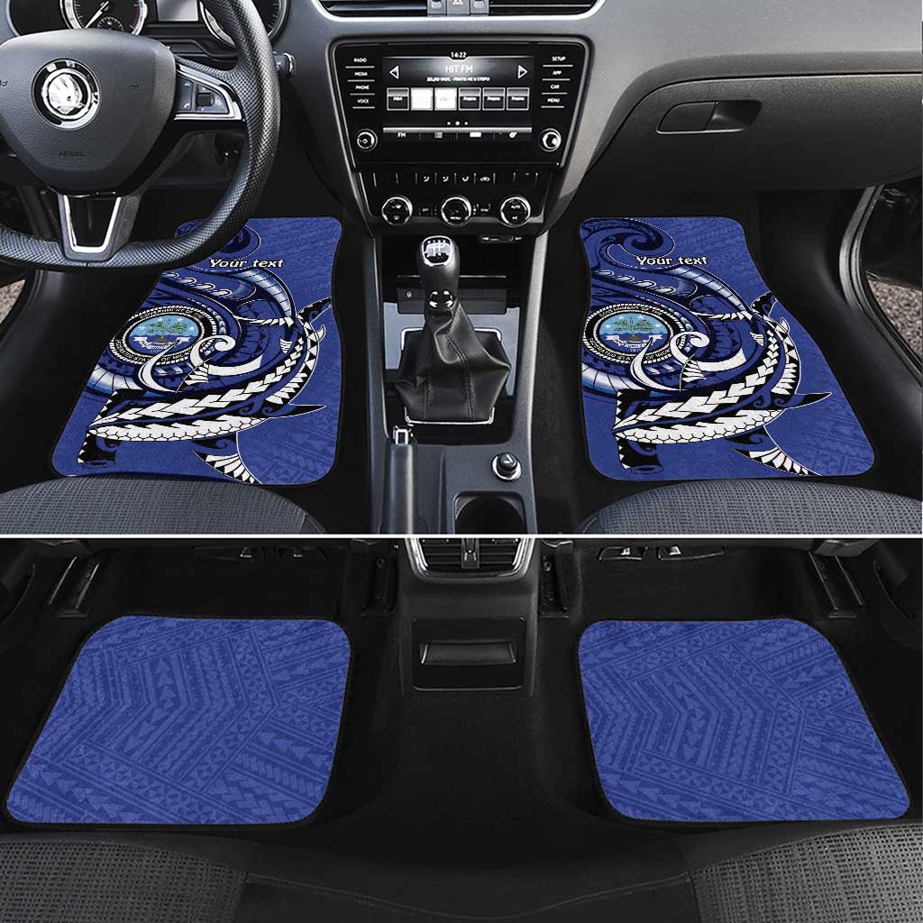 Personalized FSM 1986 Independence Day Car Mats Polynesian Shark Tattoo Style