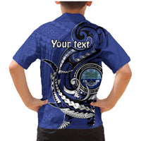Personalized FSM 1986 Independence Day Family Matching Mermaid Dress and Hawaiian Shirt Polynesian Shark Tattoo Style LT9 - Polynesian Pride