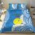 Personalized Palau 1994 Belau Rekid Bedding Set Polynesian Plumeria Style