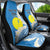 Personalized Palau 1994 Belau Rekid Car Seat Cover Polynesian Plumeria Style