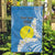 Personalized Palau 1994 Belau Rekid Garden Flag Polynesian Plumeria Style