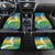 Personalised Tuvalu 1978 Independence Day Car Mats Polynesian Plumeria Style