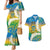 Personalised Tuvalu 1978 Independence Day Couples Matching Mermaid Dress and Hawaiian Shirt Polynesian Plumeria Style