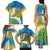 Personalised Tuvalu 1978 Independence Day Family Matching Tank Maxi Dress and Hawaiian Shirt Polynesian Plumeria Style