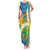 Personalised Tuvalu 1978 Independence Day Family Matching Tank Maxi Dress and Hawaiian Shirt Polynesian Plumeria Style