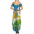 Personalised Tuvalu 1978 Independence Day Summer Maxi Dress Polynesian Plumeria Style