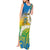 Personalised Tuvalu 1978 Independence Day Tank Maxi Dress Polynesian Plumeria Style