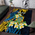 Personalised Tuvalu Beautiful Plumeria Flower Area Rug