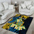 Personalised Tuvalu Beautiful Plumeria Flower Area Rug