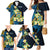 Personalised Tuvalu Beautiful Plumeria Flower Family Matching Mermaid Dress and Hawaiian Shirt