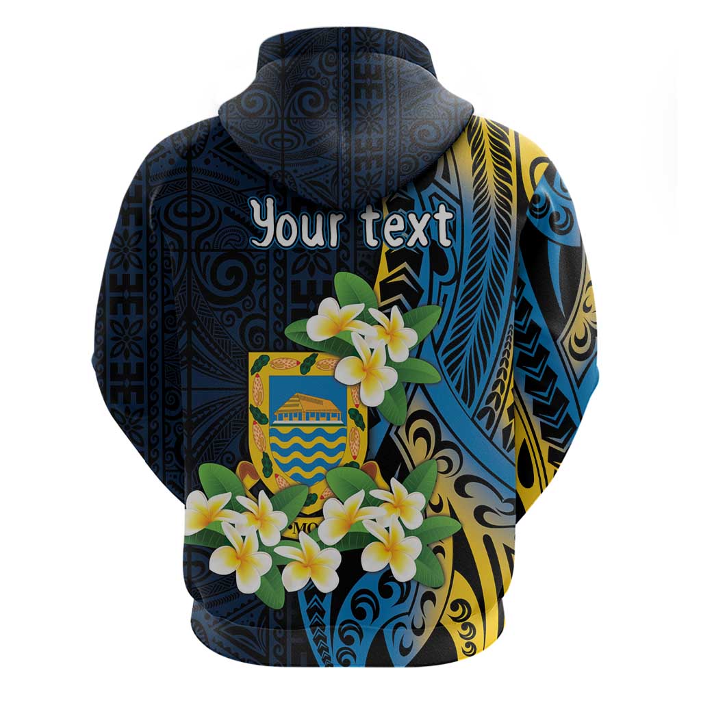Personalised Tuvalu Beautiful Plumeria Flower Hoodie LT9 - Polynesian Pride