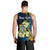 Personalised Tuvalu Beautiful Plumeria Flower Men Tank Top