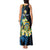 Personalised Tuvalu Beautiful Plumeria Flower Tank Maxi Dress