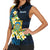 Personalised Tuvalu Beautiful Plumeria Flower Women Sleeveless Polo Shirt