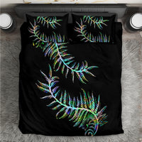 New Zealand Bedding Set Aotearoa Silver Fern Mixed Papua Shell Green Vibe LT9 Green - Polynesian Pride