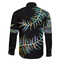 New Zealand Family Matching Tank Maxi Dress and Hawaiian Shirt Aotearoa Silver Fern Mixed Papua Shell Green Vibe LT9 - Polynesian Pride
