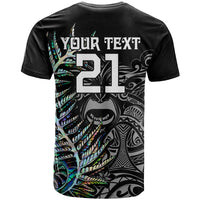 Custom New Zealand Rugby T Shirt NZ Black Fern Champions History With Papua Shell LT9 - Polynesian Pride