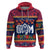 Personalised Guam Christmas Hoodie Felis Pusgua Santa Beach Polynesian Pattern LT9 Blue - Polynesian Pride