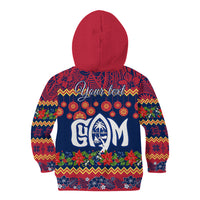 Personalised Guam Christmas Kid Hoodie Felis Pusgua Santa Beach Polynesian Pattern LT9 - Polynesian Pride