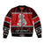 Personalised New Zealand Christmas Bomber Jacket Maori Tiki Meri Kirihimete LT9 Unisex Red - Polynesian Pride