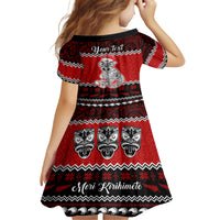 Personalised New Zealand Christmas Family Matching Puletasi Dress and Hawaiian Shirt Maori Tiki Meri Kirihimete LT9 - Polynesian Pride